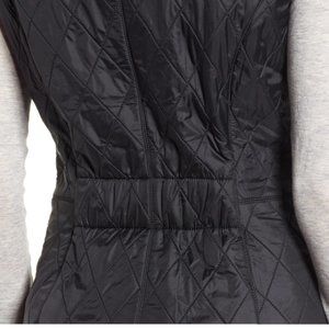Barbour CAVALRY Diamond-Quilted Gilet EQUESTRIAN MSRP $190 w/Fleece Lining Black